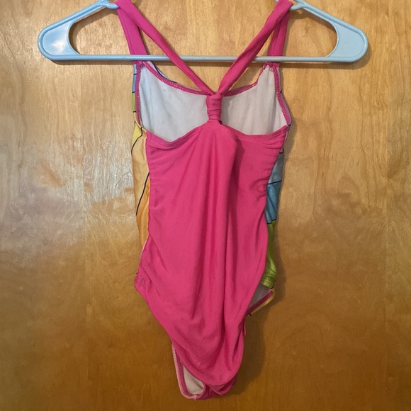 Star Wars Bathing Swim Suit Rainbow Striped Girls S 6 - Picture 3 of 6